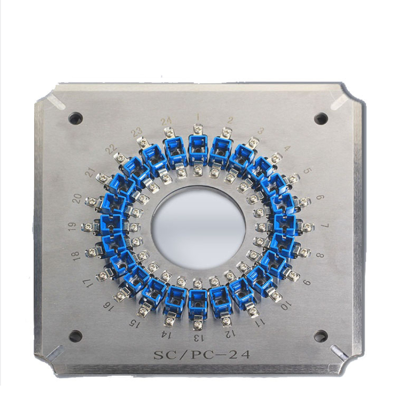 Fiber Optic Polishing Fixture/Jig for SC/UPC 24 Connectors